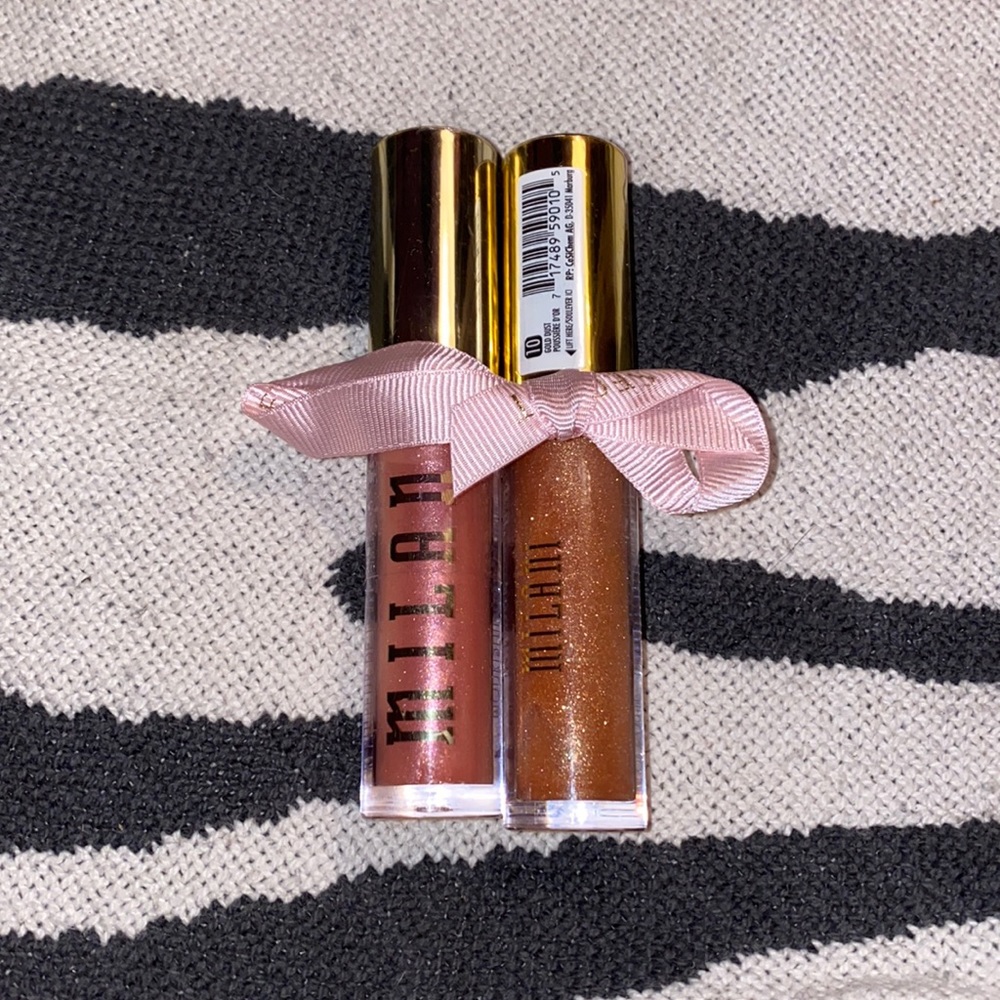 (2) Milani Plumping lip glosses